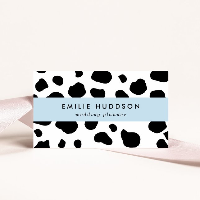 Cartão De Visita Impressão, Padrão De Vaca, Pontos De Vaca, Preto E (Criador carregado)