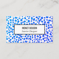 Impressão personalizada de Leopardo Roxo Azul
