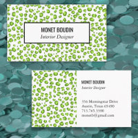 Impressão Verde Personalizada do Leopardo Moderna