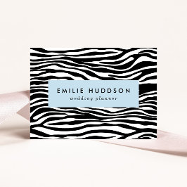 Cartão De Visita Impressão Zebra, Banhas Zebra, Preto E Branco