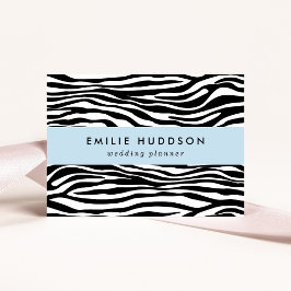 Cartão De Visita Impressão Zebra, Banhas Zebra, Preto E Branco