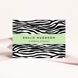 Cartão De Visita Impressão Zebra, Banhas Zebra, Preto E Branco