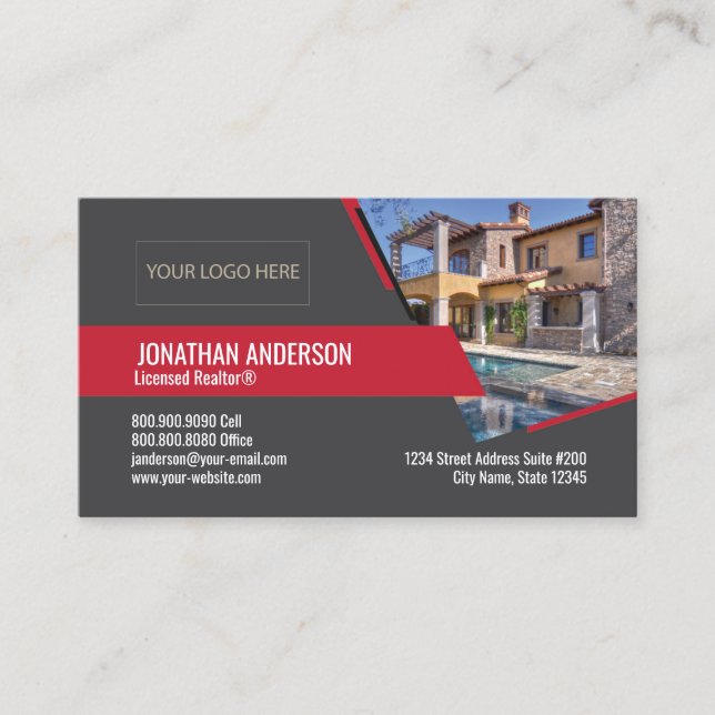 Cartão de visita impressionante de Keller Williams (Frente)