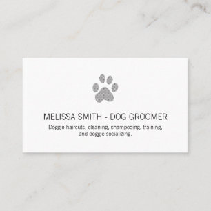 Cartão De Visita Impressões bonitos do cão