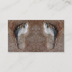 Cartão De Visita impressões do pé