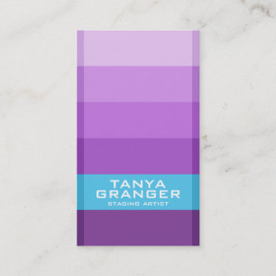 Cartão De Visita Inclinação da amostra de folha de Pantone - roxo