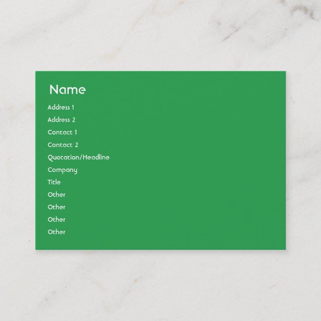 Cartão De Visita Índia - Chubby (Frente)