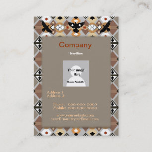 Cartão de visita Indígena Americana