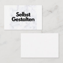 Individuelle Visitenkarten gestalten - Vorlage -