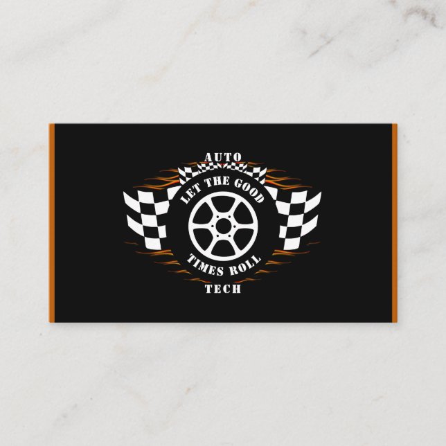 Cartão De Visita Indústria Automotiva Mecânica Automóvel Automóvel (Frente)