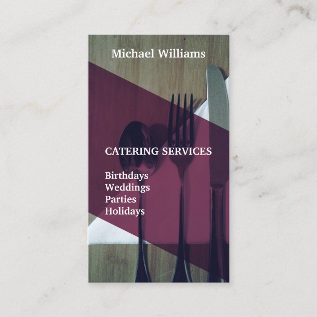 Cartão De Visita Indústria de comida e de bebidas (Frente)