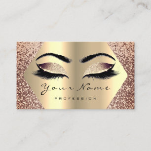 Cartão De Visita Influenciador De Blogues Eyelash, Artista De Maqui