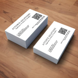 Cartão De Visita Informação Editável Minimalista Profissional
