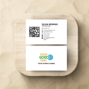 Cartão De Visita Informações de contato de rede digital com código 