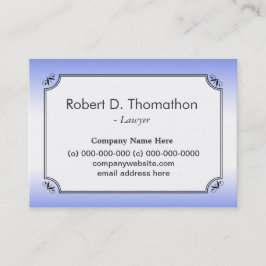 Cartão de visita informativo azul-claro elegante