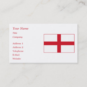Cartão De Visita Inglaterra - bandeira nacional inglesa