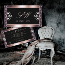 Iniciais de Joias Sparkle Douradas de Rosa preto L