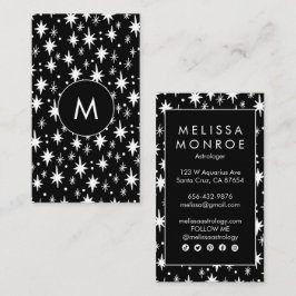 Cartão De Visita Iniciais de logotipo Elegante Minimalista Legal St