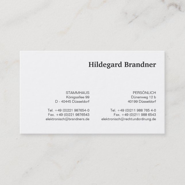 Cartão De Visita Iniciais e vermelho escuro (Frente)