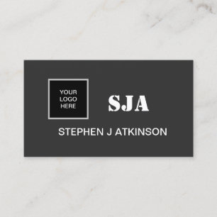 Cartão De Visita Iniciais profissionais minimalistas do logotipo pr