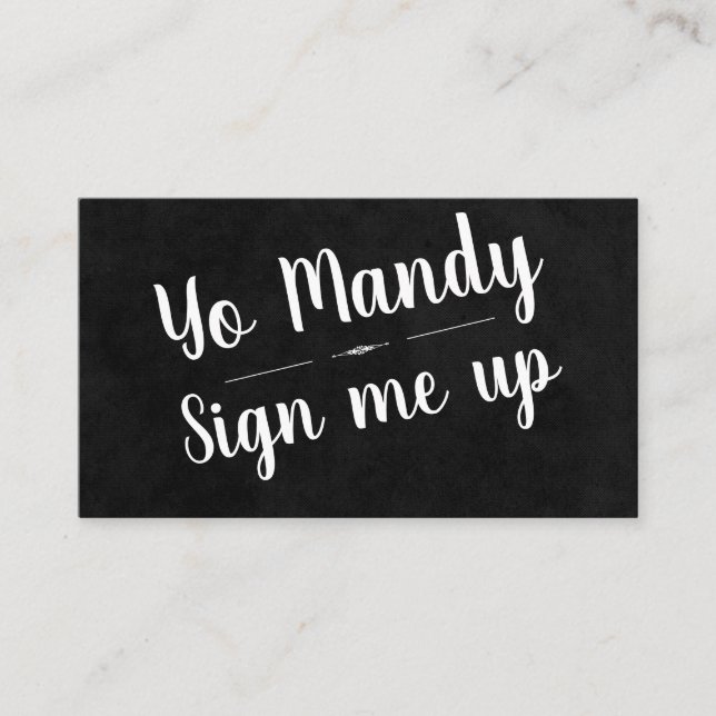 Cartão De Visita Inscreva-me (Frente)