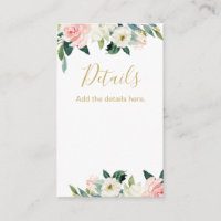 Inserir Detalhes do Chá de panela Floral de Blush