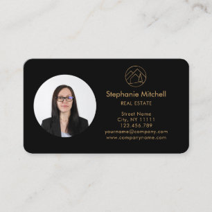 Cartão De Visita Inserir Imobiliário de Foto Adicionar Realtor de F