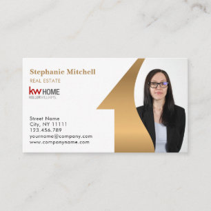 Cartão De Visita Inserir Photo Add Photo modelo Real Estate Agent