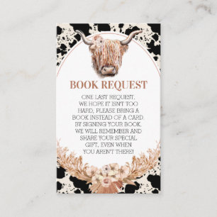 Cartão De Visita Inserir Solicitação de Livro de Chá de fraldas de 