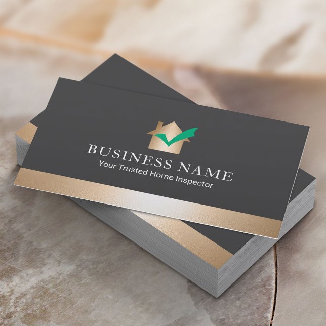 Cartão De Visita Inspeção de imóveis para uso doméstico profissiona (Criador carregado)