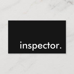 Cartão De Visita inspetor.