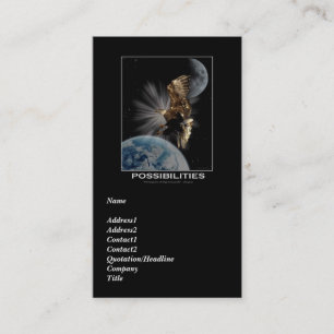 Cartão de visita inspirador da águia americana