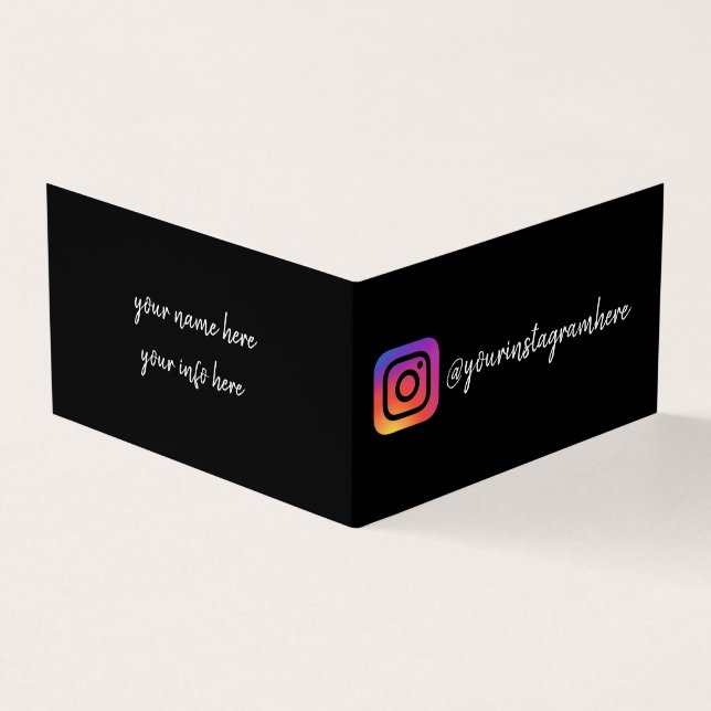 Cartão De Visita Instagram (Exterior)