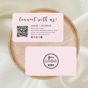 Cartão De Visita Instagram Conexão do Logotipo do Facebook conosco