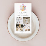 Cartão De Visita Instagram Foto de Mídia Social Seguem Código QR<br><div class="desc">Uma simples varredura branca personalizada para conectar-se no cartão de visita de código QR do Instagram em um estilo minimalista moderno. O modelo versátil pode ser facilmente atualizado com a sua imagem de perfil, 4 fotos de feed, nome, identificador, código QR, texto personalizado e ícone de mídia social. Os elementos...</div>