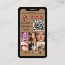 Instagram Foto Grid Modern QR code Makeup Artist
