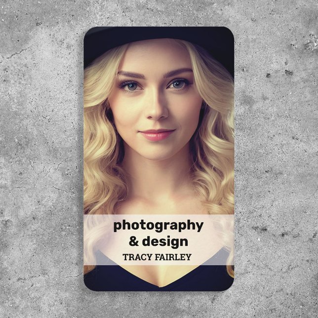 Cartão De Visita Instagram Fotografia QR (Photography Instagram QR Business Card)