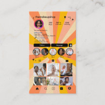 Instagram Groovy Retro Boho Código QR Mídia Social