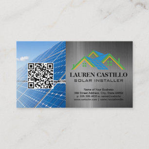 Cartão De Visita Instalação da Casa   Tecnologia   Energia