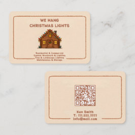 Cartão De Visita ❄️🤶 Instalação de Luzes de Natal QR