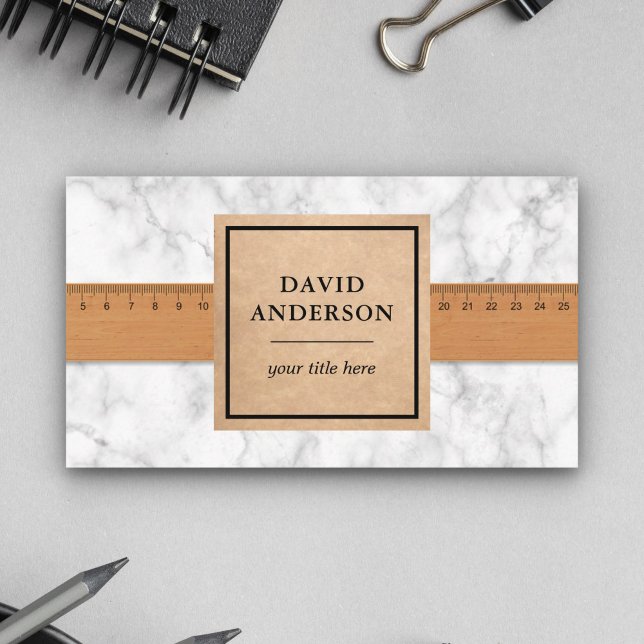 Cartão De Visita Instalador de Azulejos de chão da sala branca de b (Criador carregado)