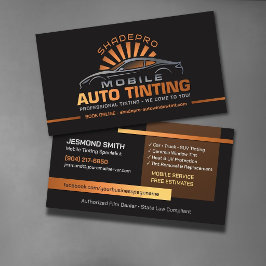 Cartão De Visita Instalador de Filme de Janela de Tintura Automotiv