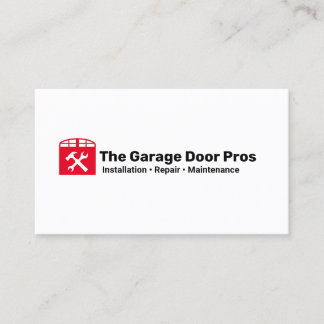 Cartão De Visita Instalador e reparo da porta de garagem