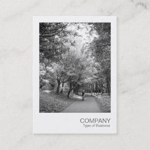 Cartão De Visita Instant Photo 022 - Cycle Way BW (Foto instantâne