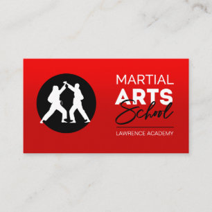 Cartão De Visita Instituto da Academia de Artes Marciais