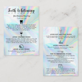 Cartão De Visita Instrução de Aterrissagem de Dentes