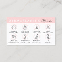 Instrução de Pós-Cuidados com Dermaplaning