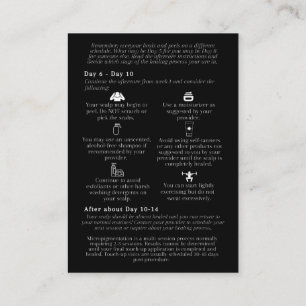 Cartão De Visita Instrução de pós-tratamento de micropigmentação es