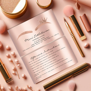 Cartão De Visita Instruções após cuidados de saúde Microlâmina de R