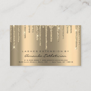 Cartão De Visita Instruções Após Cuidados Lash Extensão Dips Glitte